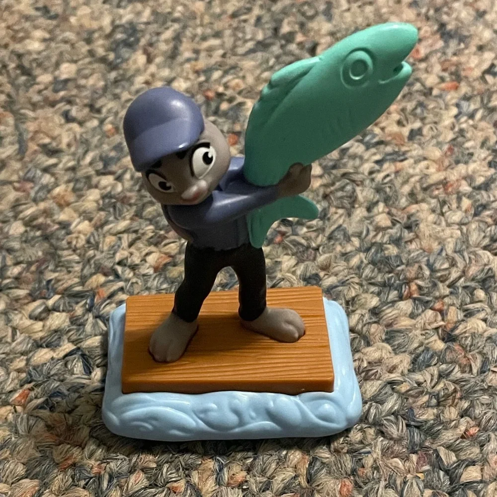 Zootopia Judy Hops Cartoon Figure with Fish Figurine